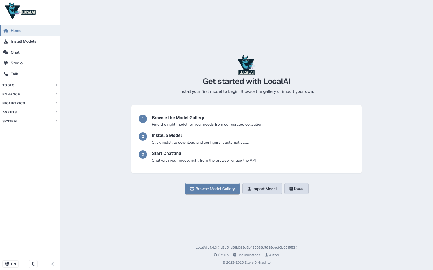 LocalAI screenshot