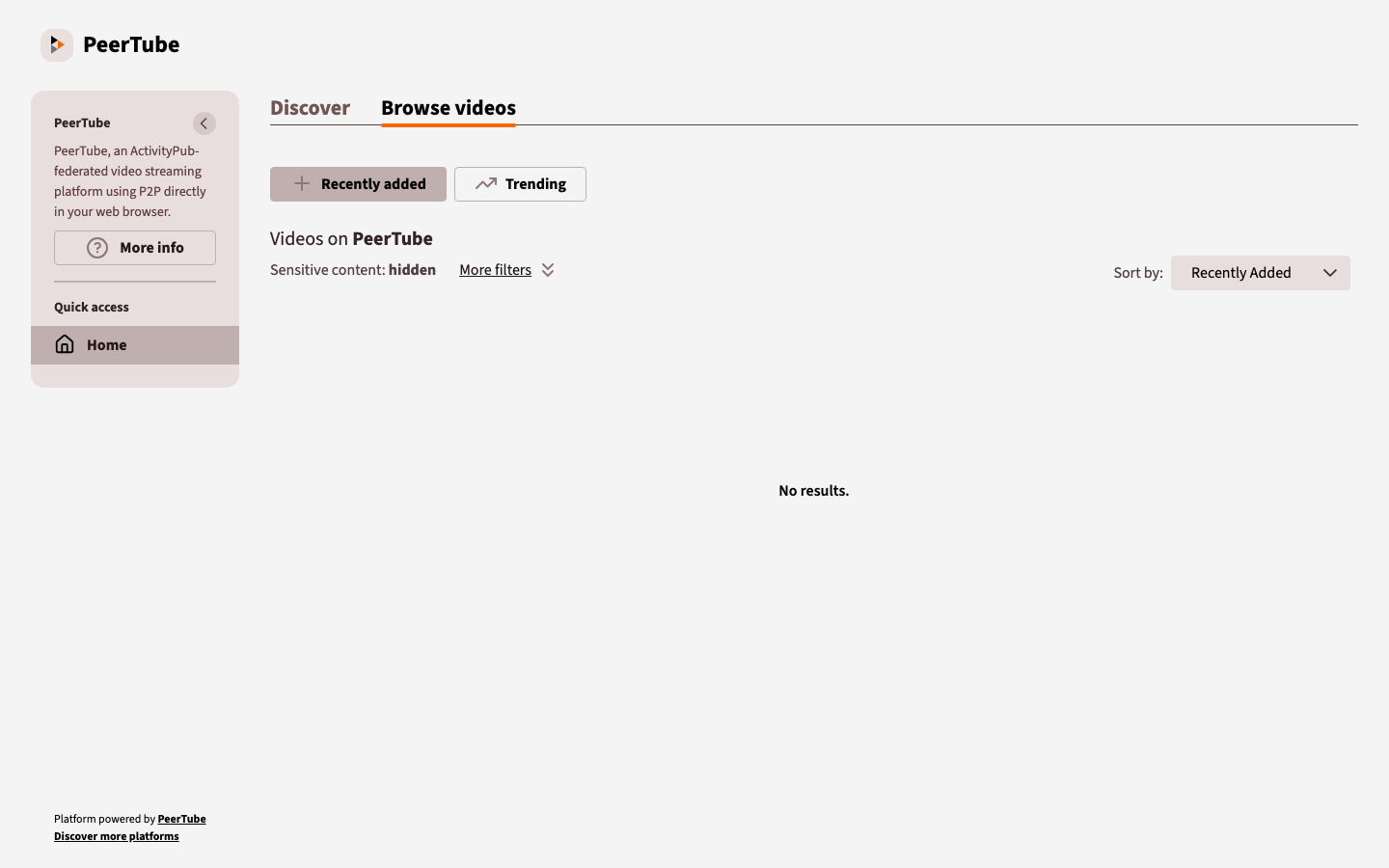 PeerTube screenshot
