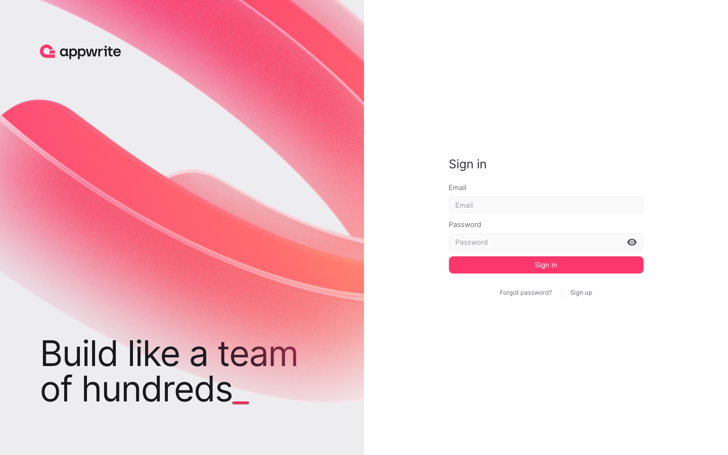 Appwrite screenshot