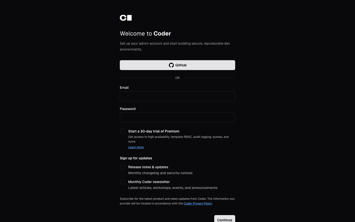 Coder screenshot