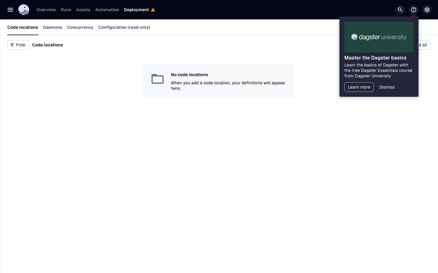Dagster screenshot