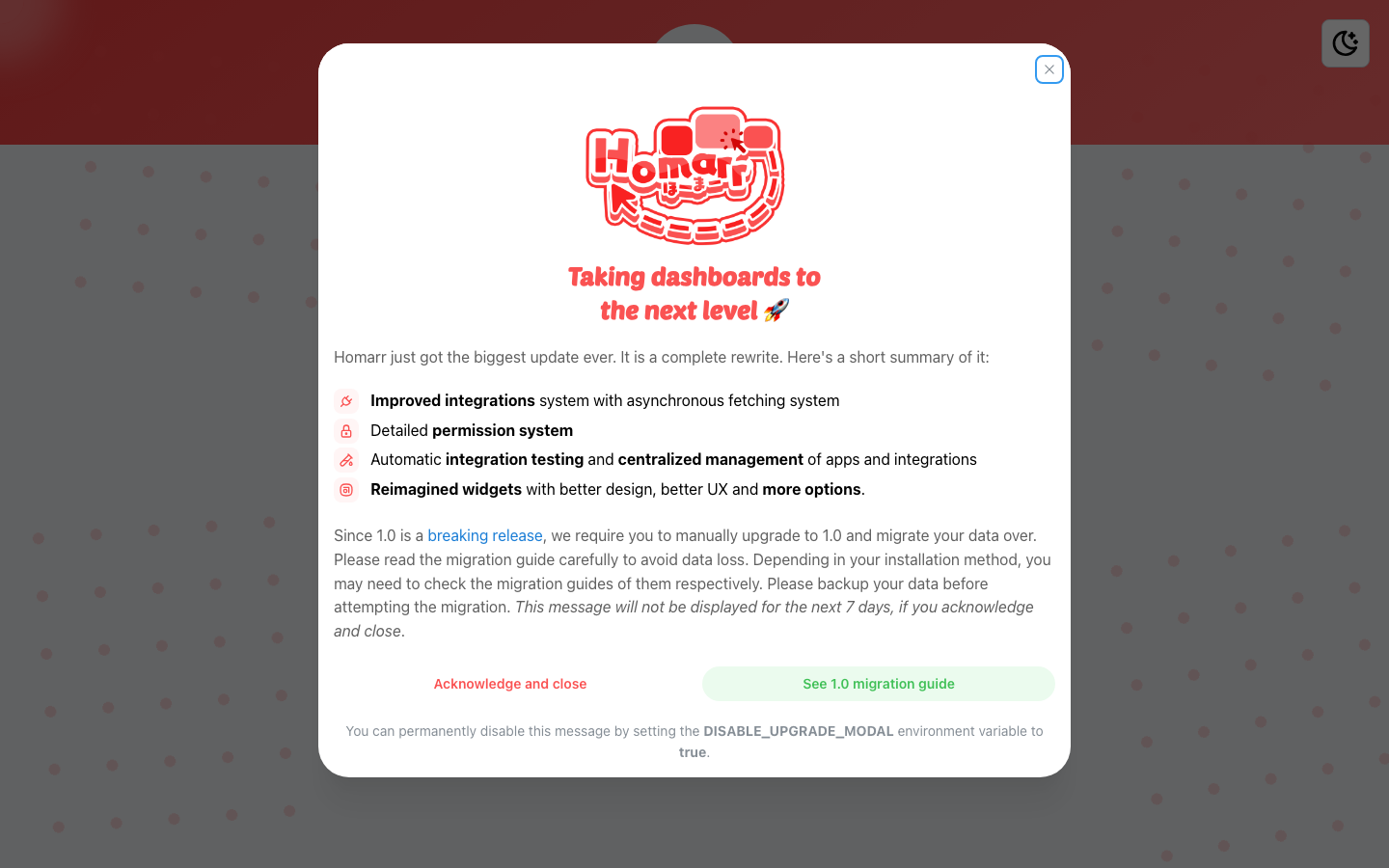 Homarr screenshot