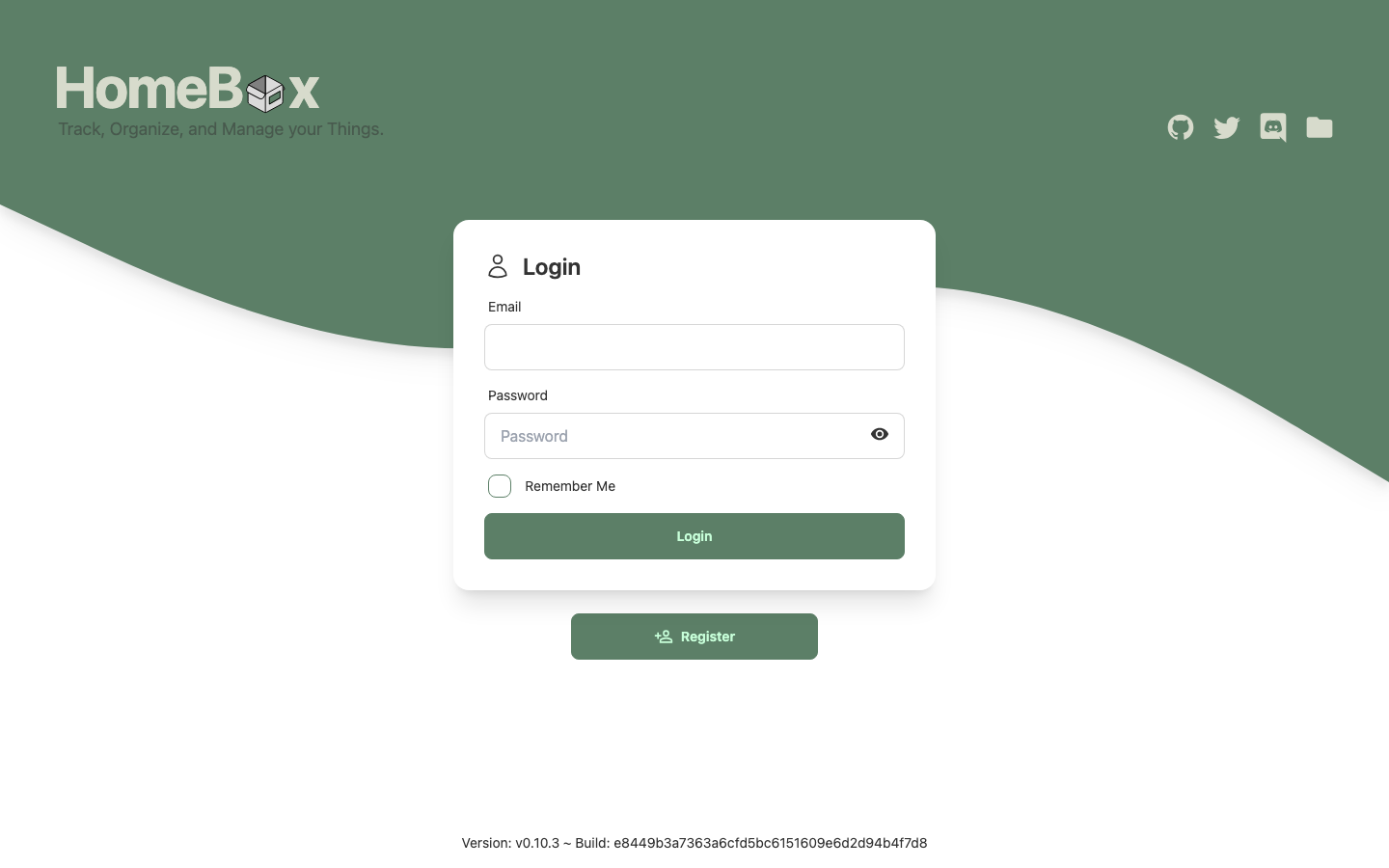 Homebox screenshot