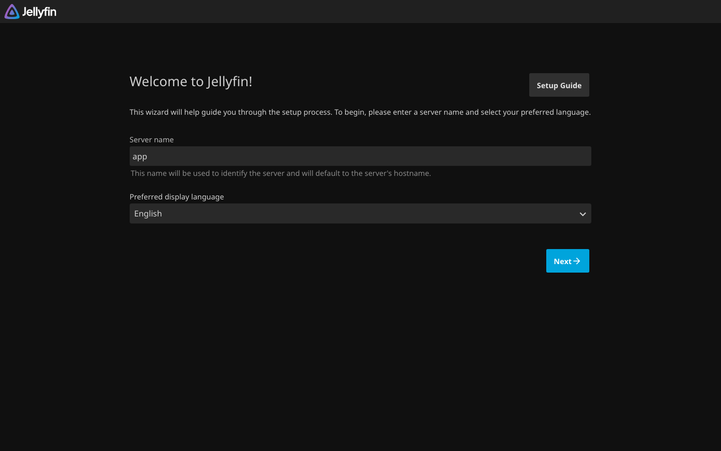Jellyfin screenshot