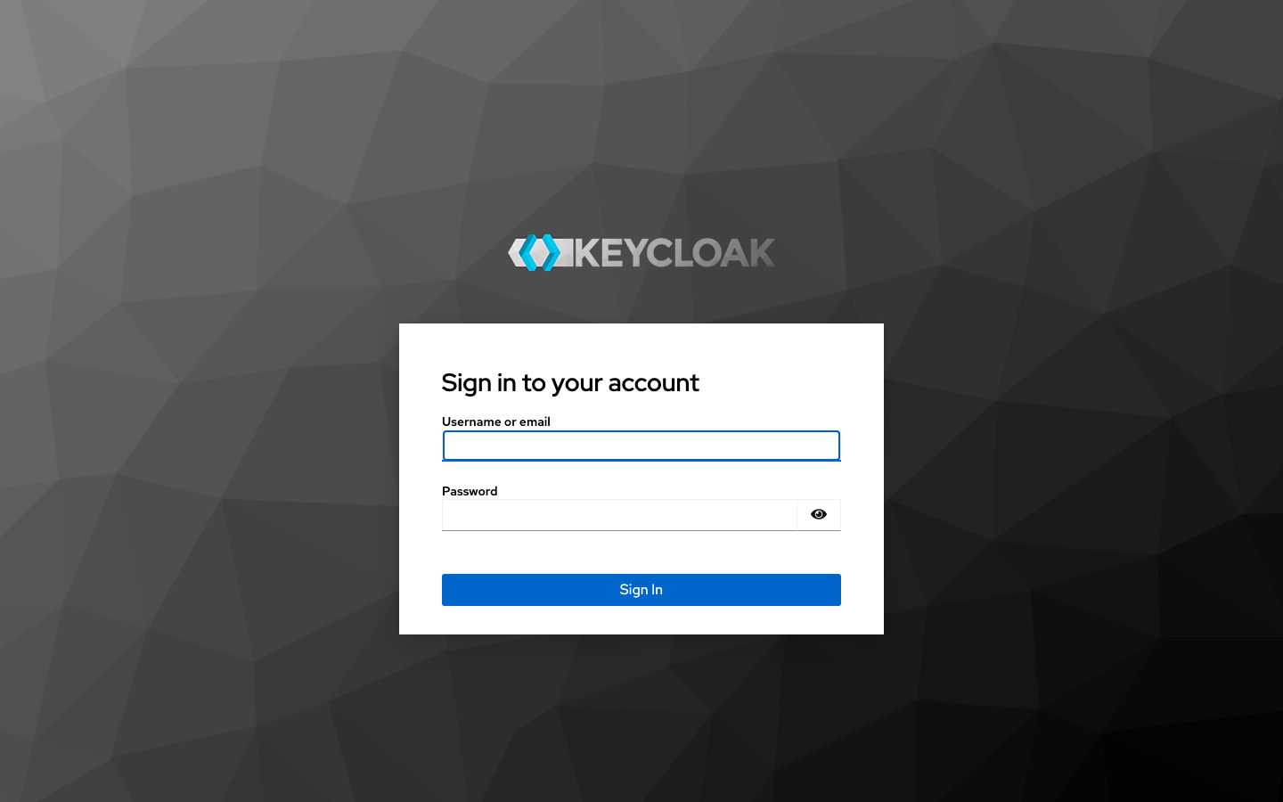 Keycloak screenshot