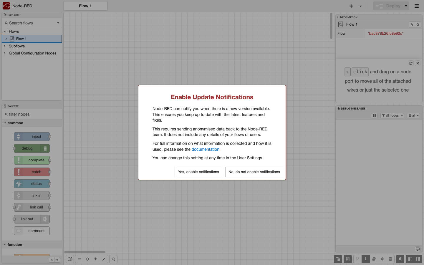 Node-RED screenshot
