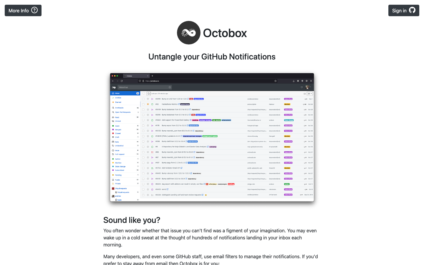 Octobox screenshot