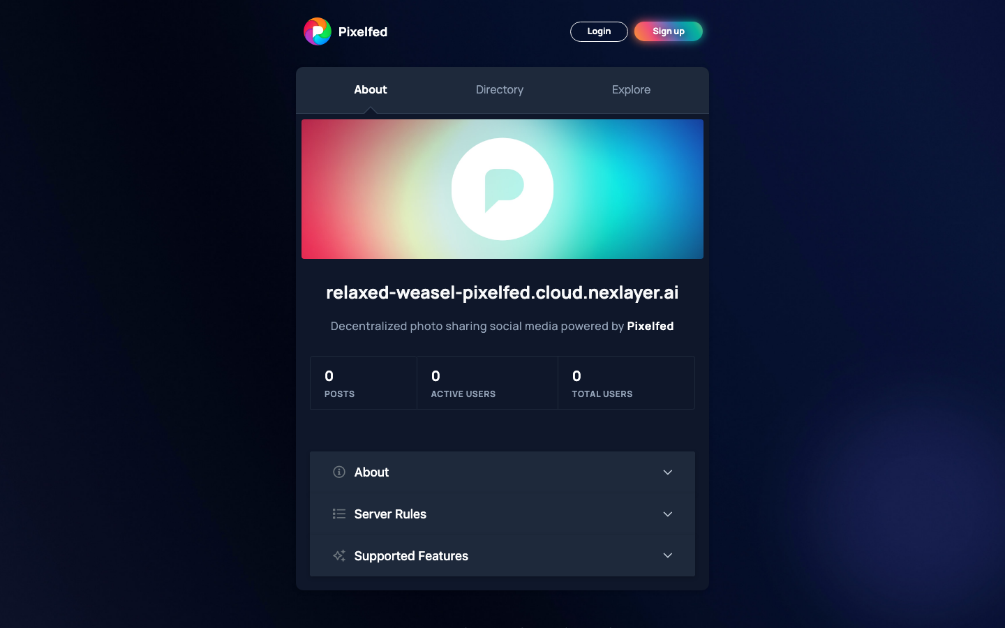 Pixelfed screenshot