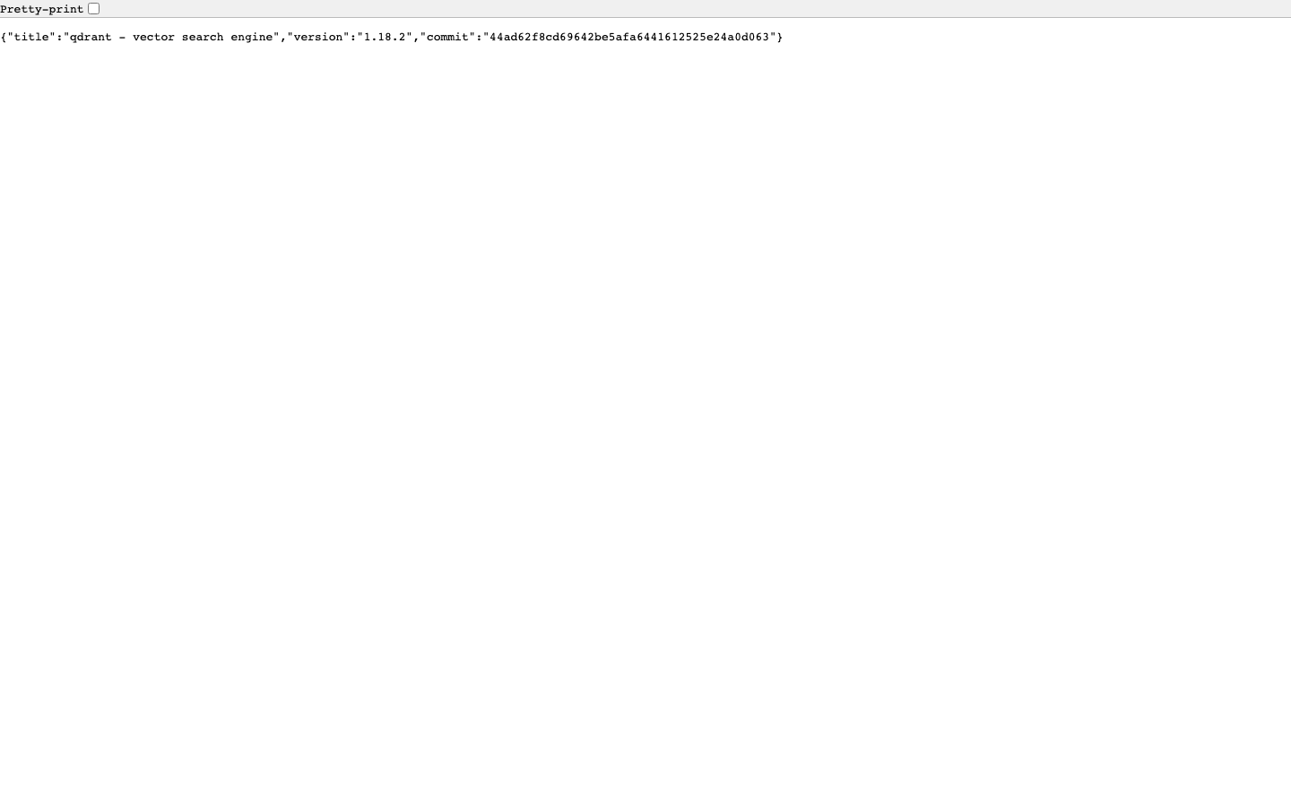 Qdrant screenshot