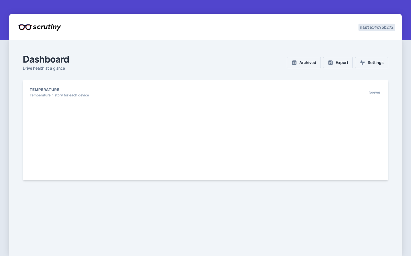 Scrutiny screenshot