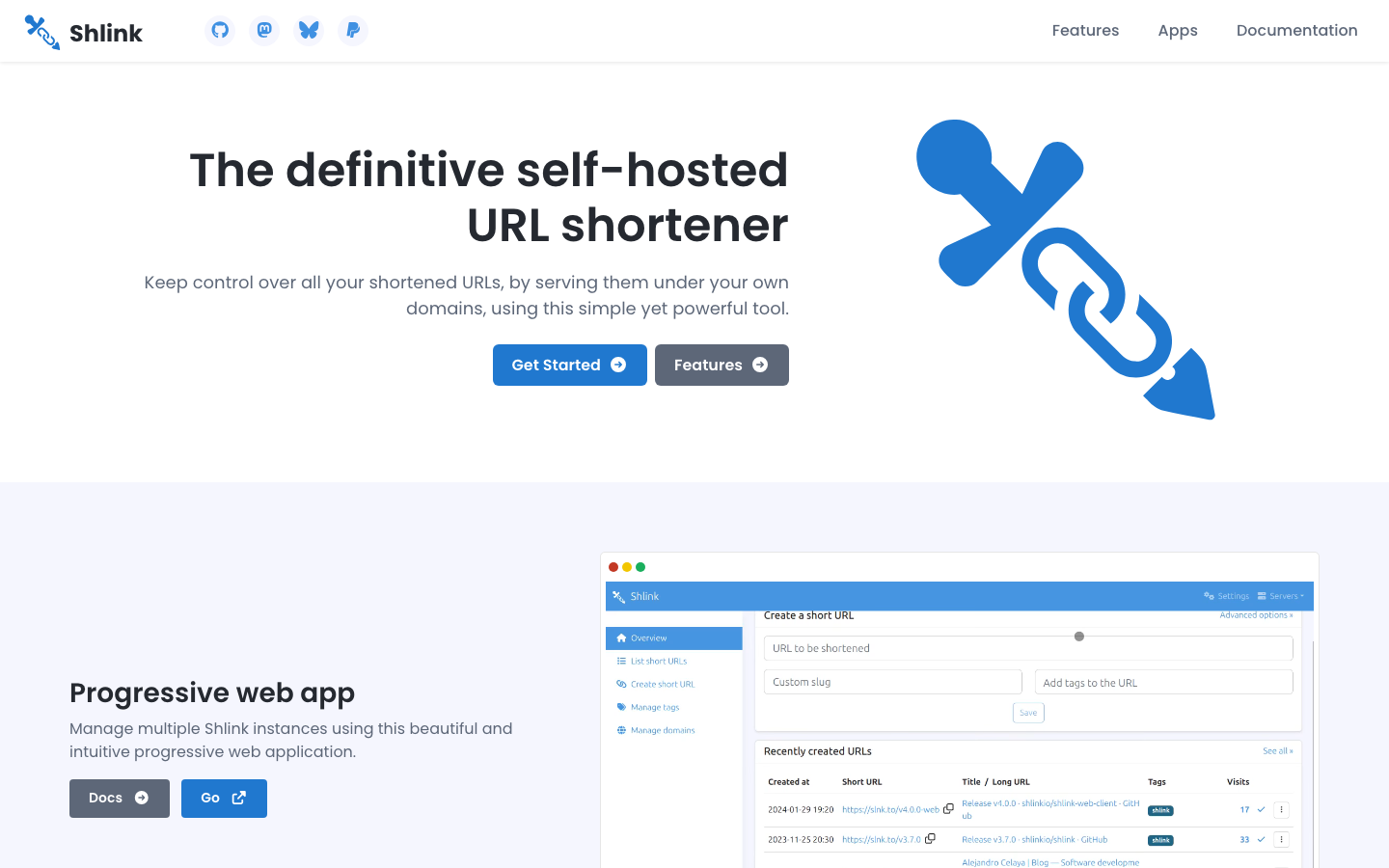 Shlink screenshot