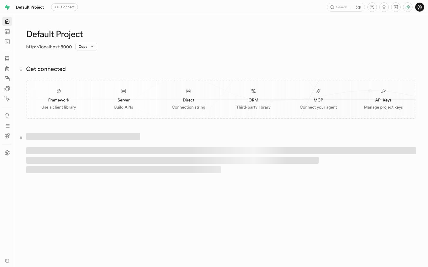Supabase screenshot