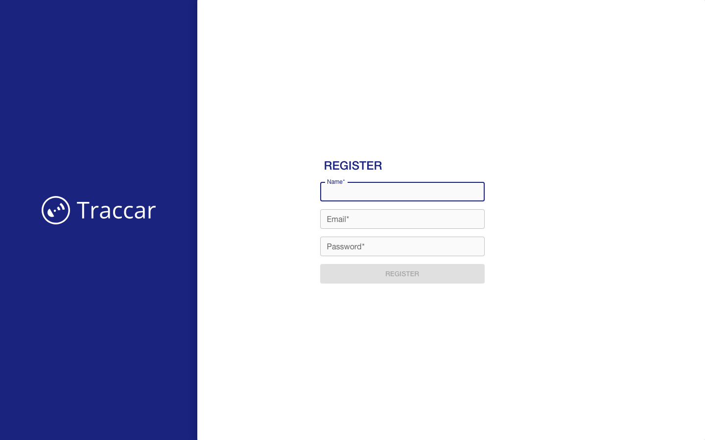 Traccar screenshot