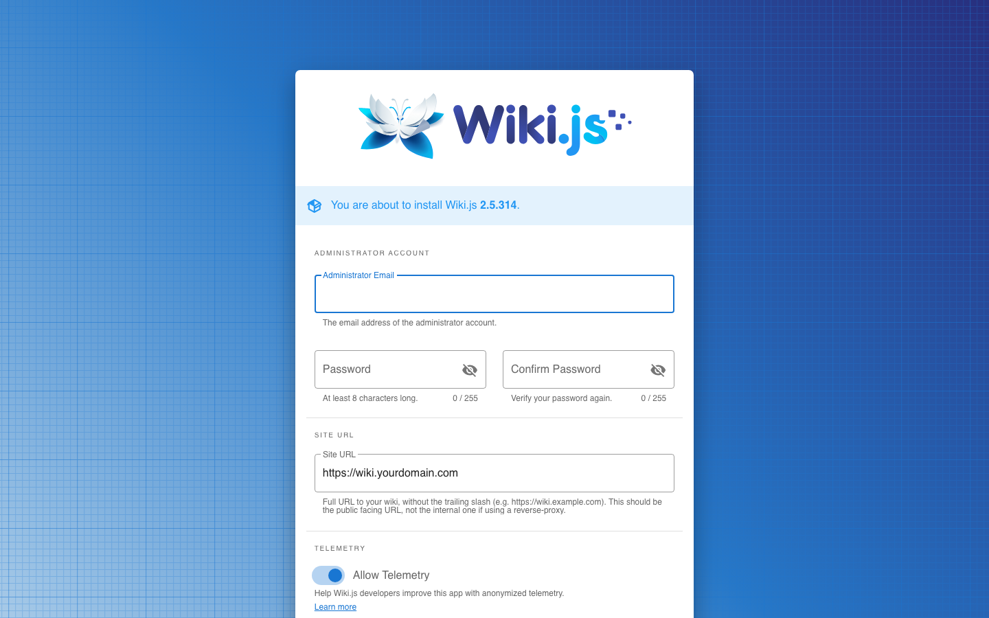 Wiki.js screenshot